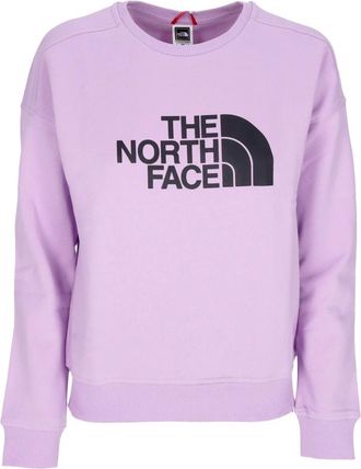 The North Face Lupine Crewneck Sweatshirt - Dames - Sportshirts - Paars - M - Katoen - Fitness