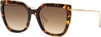 Chopard SCH319M 0745 Womens Sunglasses Tortoiseshell Size 54
