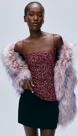 Maeve Sequined Square Neck Cami
