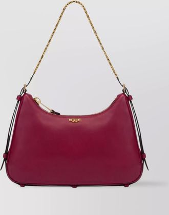 Moschino sheepskin leather shoulder bag