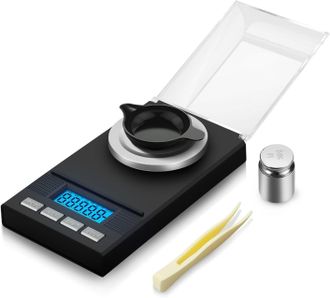 OEM Balanza Digital De Miligramos: Balanza Miniatura De Alta Precisi&oacute;n De 50 G/0,001 G, Adecuada Para Pesar Joyas Y Polvos Incluye Una Pesa De Calibraci&oacute;n