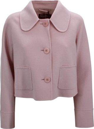 Max Mara Jassen, Dames, Roze, XS, Wol, Lichte Jassen