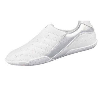 Generic Taekwondo Shoes Boxing Kung Fu Taichi Trainning Non-Slip Martial Arts for Men Women(10.5 UK Child) White