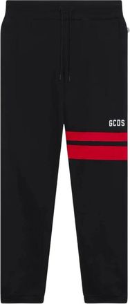 GCDS Gcds, Broeken, Heren, Zwart, XL, Katoen, Logo Regular Trainingsbroeken