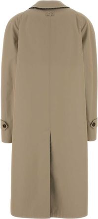 Miu Miu Womens Beige Gabardine Reversible Trench Coat Calce+ardesia