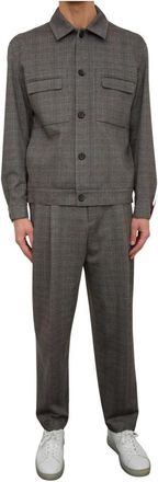 HUGO BOSS Juliano Harly - Heren - Business pakken - Grijs - L - Polyester - Kostuums