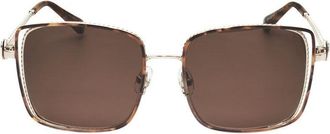 Christian Lacroix Ladies Brown Square Sunglasses CLS3071