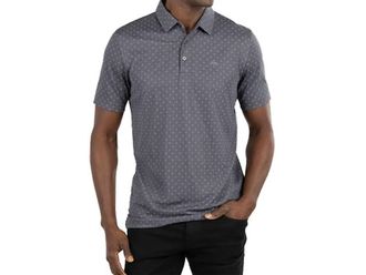 Travis Mathew Eagle Peak Polo Shirt In Heather Dark Gray