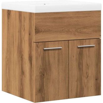 vidaXL 2 Piece Bathroom Furniture Set Artisan Oak Engineered Wood vidaXL