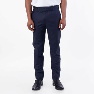 Versace Pleated Wool Formal Trousers