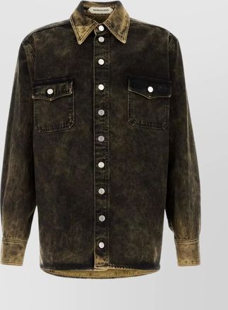 Namacheko stonewashed oversized cotton shirt