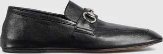 Gucci Womens Loafer With Horsebit, Black, Leather