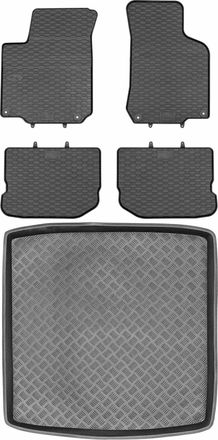 OEM Volkswagen Golf Iv Kombi De 1999-2003 Set - Alfombrillas De Goma Para Coche + Alfombrilla Para Maletero