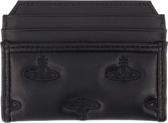 Vivienne Westwood Womens Card Holder - Vivienne Westwood Synthetic Black Accessories Card-Holder