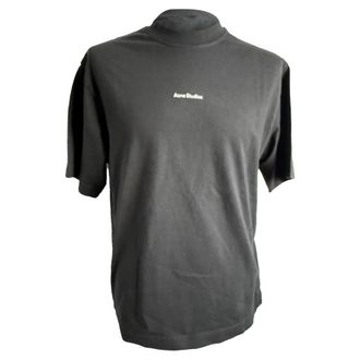 Acne Studios Acne Studios Logo T-shirt in Grijs Katoen