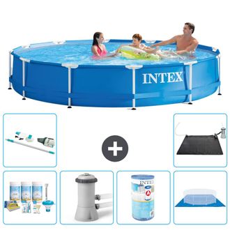 Intex Piscina Con Estructura Redonda - 366x76 Cm - 7-piezas S41582
