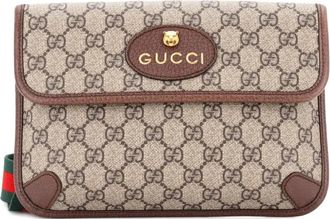 Gucci Neo Vintage Flap GG Coated Canvas belt bag - Marrone
