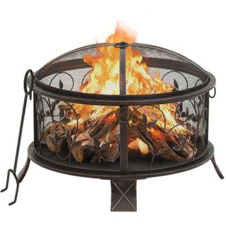 vidaXL Brandile R&uacute;stico Con Detecci&oacute;n De Acero Xxl De 67.5 Cm