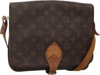 Louis Vuitton Pre-owned Vintage Canvas Cross Body Bag - Dames - Vintage Schoudertas - Bruin - ONE Size - Vintage