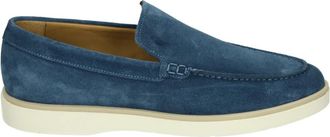 Giorgio Blauwe Su&egrave;de Instappers - Heren - Loafers - Blauw - 42 EU - Su&egrave;de - Schoenen