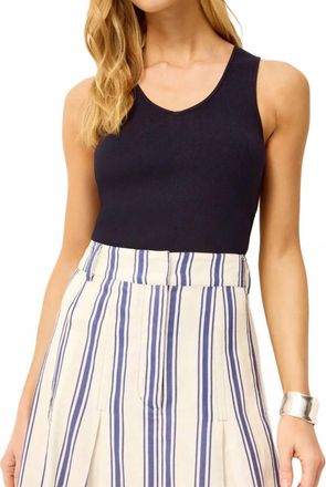 Marie Oliver Miranda Tank Top In Navy
