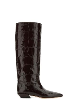 PARIS TEXAS Black Leather Boots