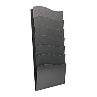 OEM Porte-brochures H560xl240xpmm Nombre De Compartiments 7 Din A4 M&eacute;tal Argent