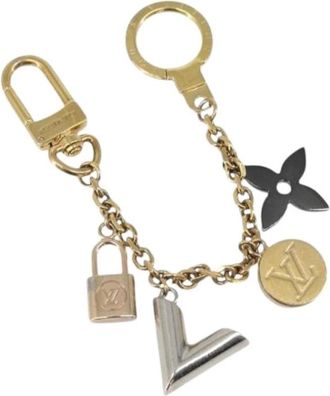 Louis Vuitton Pre-owned Canvas Sleutelhanger - Dames - Vintage Accessoires - Geel - ONE Size - Vintage