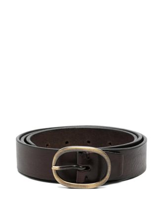 Alberto Luti oval buckle belt - Bruin