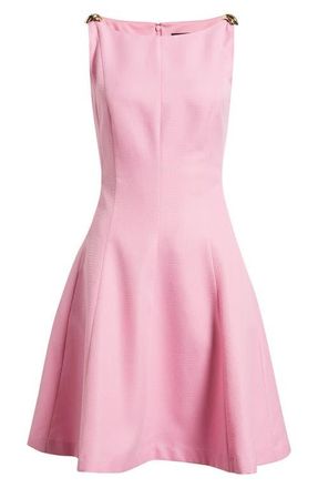 Tahari by ASL Boucl&eacute; Fit & Glare Dress in Flamingo at Nordstrom, Size 10