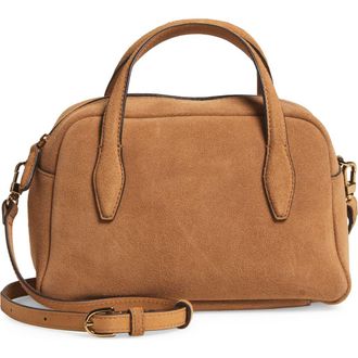 Madewell Medium Suede Crossbody Bag in Tawny Khaki at Nordstrom Rack