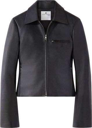 Courr&egrave;ges Black Lambskin Jacket
