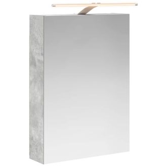 vidaXL Armario Con Espejo De Ba&ntilde;o Gris Concreto 50 X 14,5 X 70 Cm Vidaxl