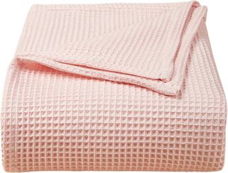 OEM Toalla-manta De Algod&oacute;n Rosa Con Textura De Gofre, Colcha Extragrande De Algod&oacute;n Tejido, Funda De Sof&aacute;, Manta De Viaje: A&ntilde;ade Comodidad A Tu Dormitori