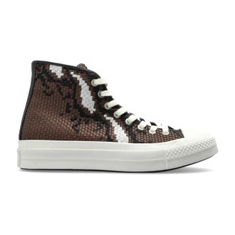 Converse Sneakers, male, Brown, Size: 11 1/2 US Chuck Taylor All Star First String High Woven Leather