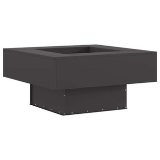 vidaXL Hoguera Negro 80 X 80 X 40 Cm Acero Vidaxl