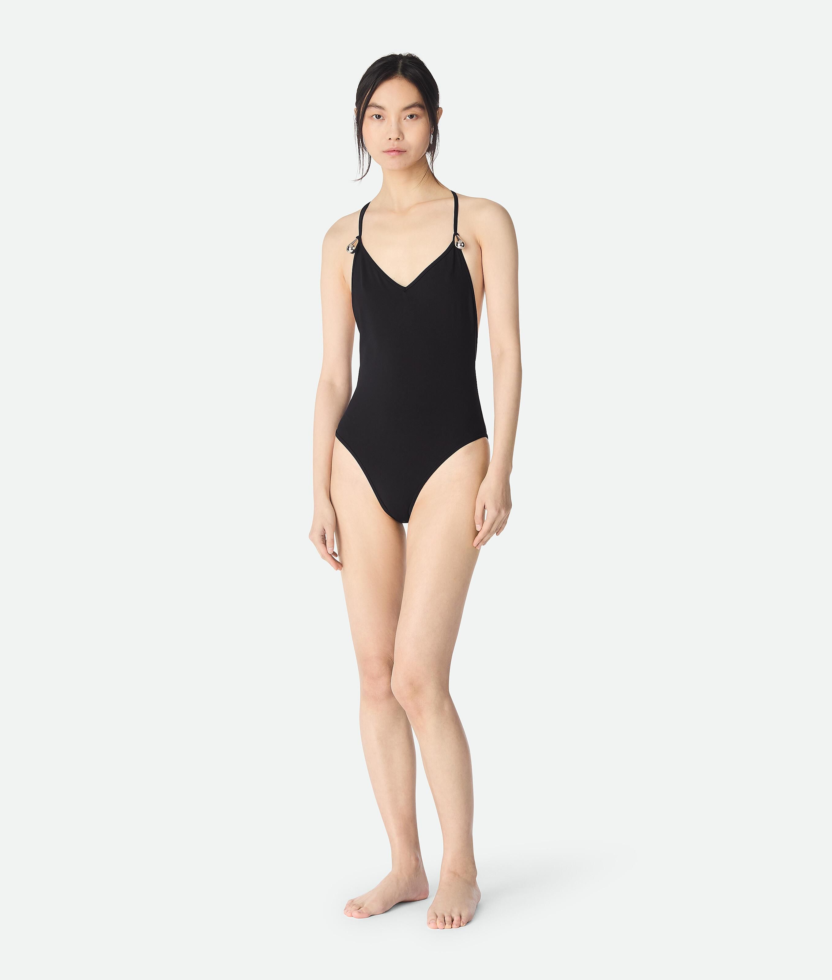 ワンピース水着 BOTTEGA VENETA Woman Swimsuit Black 772836V3PP0 1000 Bottega Veneta One-piece Swimsuit, Womens, Black from