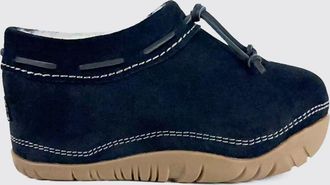 UGG Suede Wedge Mules with Fur Lining