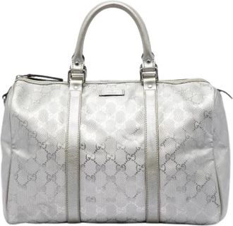 Gucci Pre-owned Boston Bag - Dames - Vintage Handtas - Grijs - ONE Size - Vintage