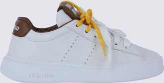 Miu Miu White Leather Sneakers