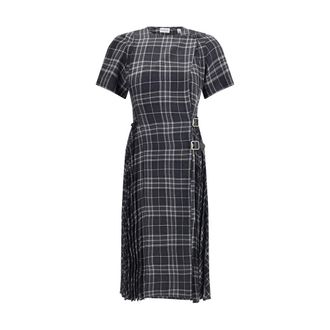 Burberry Gray Polyester Casual Womens Dress