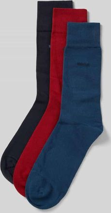 HUGO BOSS Socken aus Baumwoll-Mix im 3er-Pack in Bordeaux, Größe 40-46