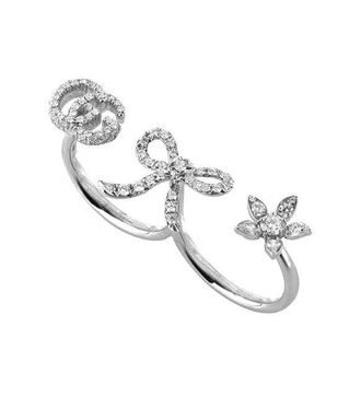 Gucci Flora Ladies 18k Gold 0.809 CT Diamond Band Ring Size 7 YBC58202100100M