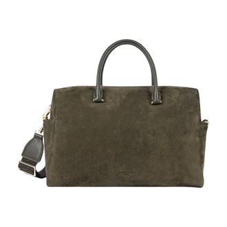 Lancaster Bolso Tote Cube de ante - Bags - Mujer - Verde - ONE SIZE