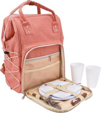 Les Jardins de la Comtesse Mochila de picnic Escapade rosa para 2 personas