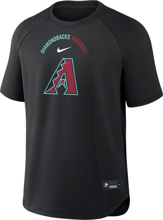 Nike Arizona Diamondbacks Authentic Collection Batting Practice Pregame Nike Mens Dri-FIT MLB Top in Black | 04HG912ZDQS-7DX