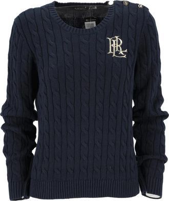 Ralph Lauren 200932223003 - Dames - Ronde hals truien - Blauw - XL - Truien & Vesten