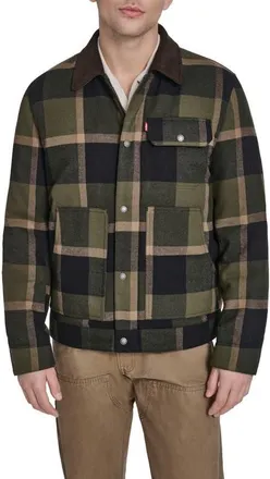Levi's Quilted Work Jacket in Olive/black at Nordstrom, Size Xx-Large