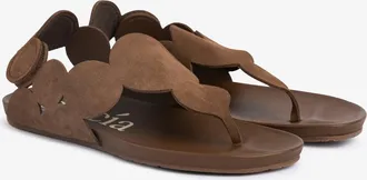 Pedro Garcia Flat anatomical sandal in brown suede| Jamee | Spring Summer 26 | PEDRO GARCIA