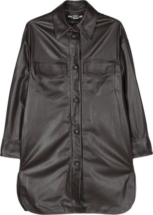 Stella McCartney Brown Leather Overshirt